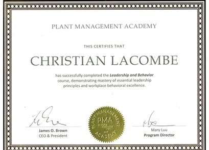 Certificate Sample